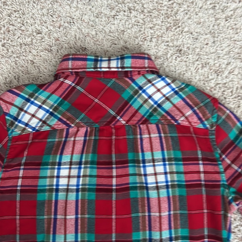 Women’s Lands End flannel shirt - Picture 4 of 6